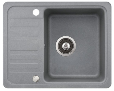Sink with a short apron in gray color
