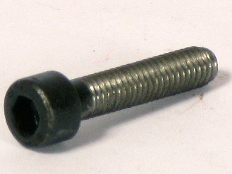 The screw of the rotating disc with opposite thread pitch.