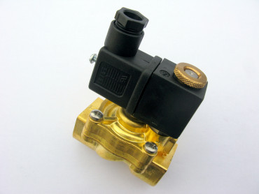 Electromagnetic valve for waste disposal units.