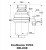 Crusher waste DELUXE EVO3 dimensions, diagram, height, width.