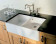 Ceramic double sink with cabinet