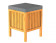 Bambus Wäschekorb mit Sitzpolster (BMBA02-WKBH)