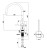 Reginox kitchen faucet Reginox Cano gun metal