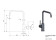 Reginox kitchen faucet Reginox Crystal gun metal
