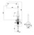 Reginox kitchen faucet Reginox Crystal gun metal