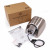 Silver hairdryer BOOSTER with packaging content
