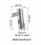 Drawing of the touchless bathroom faucet Donner 01.