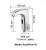 Drawing of the Donner 02 touchless bathroom faucet