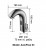 Drawing of touchless bathroom faucet Donner 03