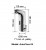 Drawing of Donner 04 touchless bathroom faucet