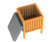 Schütte Bamboo laundry basket with seat cushion (BMBA02-WKBH)