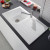 Villeroy & Boch Architectura 860.0 black worktop and white sink.